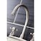 Kingston Brass KB4728BXSP Two-Handle Centerset Kitchen Faucet with Side Sprayer, Brushed Nickel KB4728BXSP - alternate 6